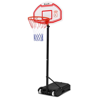 Pro Portable Basketball Stand System Hoop Height Adjustable Net Ring_13990