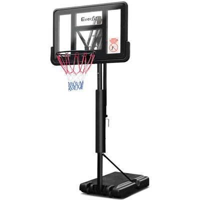 Everfit 3.05M Basketball Hoop Stand System Ring Portable Net Height Adjustable Black_35024