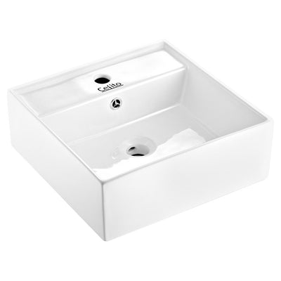 Cefito Ceramic Rectangle Sink Bowl - White_31082