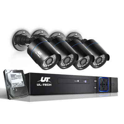 UL-Tech CCTV Security System 2TB 4CH DVR 1080P 4 Camera Sets_13992