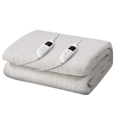 Giselle Bedding King Size Electric Blanket Fleece_10580