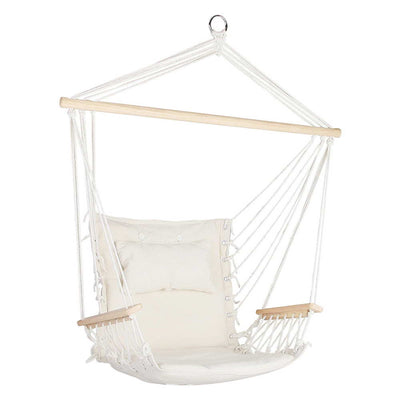 Gardeon Hammock Hanging Swing Chair - Cream_10456