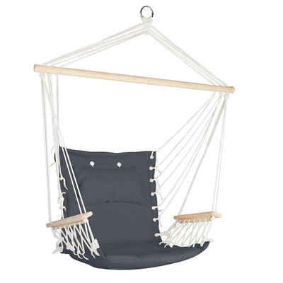 Gardeon Hammock Hanging Swing Chair - Grey_10457