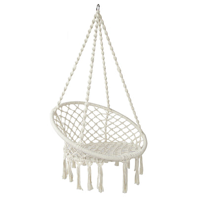 Gardeon Hammock Chair Swing Bed Relax Rope Portable Outdoor Hanging Indoor 124CM_12062