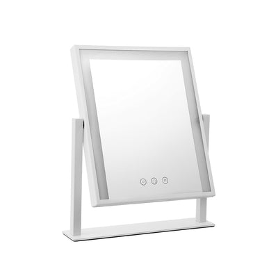 Embellir LED Makeup Mirror Hollywood Standing Mirror Tabletop Vanity White_14787