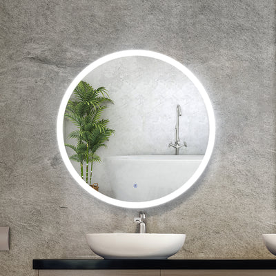 Embellir LED Wall Mirror Bathroom Light 80CM Decor Round decorative Mirrors_14784