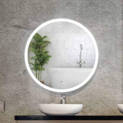 Embellir LED Wall Mirror Bathroom Mirrors With Light 90CM Decor Round Decorative_34785