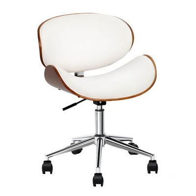 Artiss Leather Office Chair White_10491