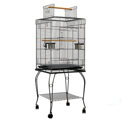 i.Pet Large Bird Cage with Perch - Black_10386