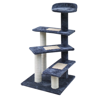 i.Pet Cat Tree 100cm Trees Scratching Post Scratcher Tower Condo House Furniture Wood Steps_10810