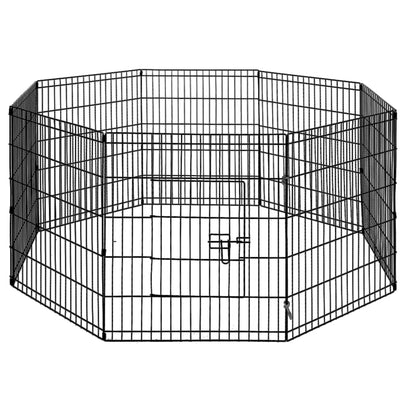 i.Pet 30" 8 Panel Pet Dog Playpen Puppy Exercise Cage Enclosure Play Pen Fence_10559