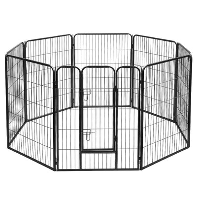i.Pet 40" Pet Dog Playpen Kennel Puppy Enclosure Fence Cage Play Pen 8 Panel_30472
