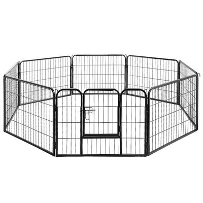 i.Pet 8 Panel Pet Dog Playpen Puppy Exercise Cage Enclosure Fence Play Pen 80x60cm_33528