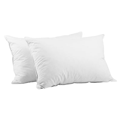 Giselle Bedding Set of 2 Goose Feather and Down Pillow - White_10261