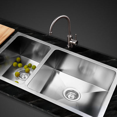 Cefito Homemade Kitchen Sink Stainless Steel Sink 71cm x 45cm_10124