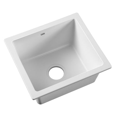 Cefito Stone Kitchen Sink 460X410MM Granite Under/Topmount Basin Bowl Laundry White_14197
