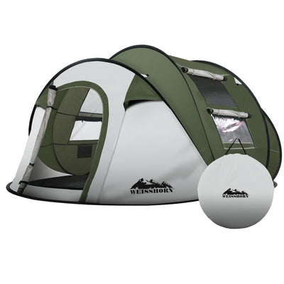 Weisshorn Instant Up Camping Tent 4-5 Person Pop up Tents Family Hiking Beach Dome_15964