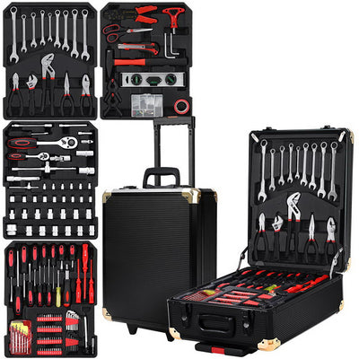 816pcs Tool Kit Trolley Case Mechanics Box Toolbox Portable DIY Set BK_35466