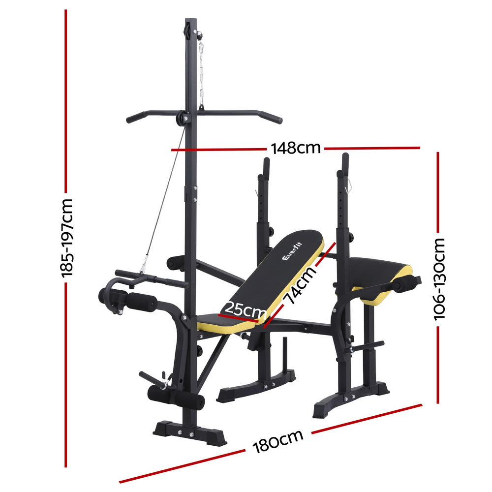 Weight Bench 14in1 Press Multi-Station Fitness Home Gym Equipment ...
