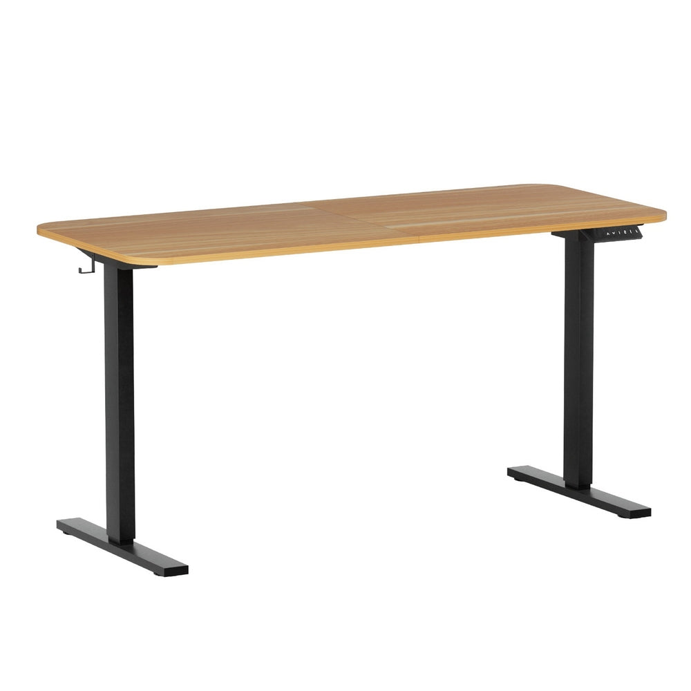 Electric Standing Desk 140cm Adjustable Height Motorised Home Office D ...