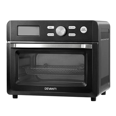 Devanti 20L Air Fryer Convection Oven Oil Free Fryers Kitchen Cooker Accessories Black_36707