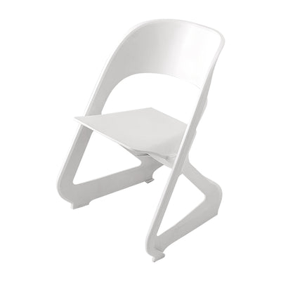 ArtissIn Set of 4 Dining Chairs Office Cafe Lounge Seat Stackable Plastic Leisure Chairs White_38451