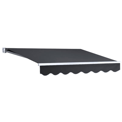 Instahut Retractable Outdoor Arm Awning 2 x 1.5M - Grey_31938