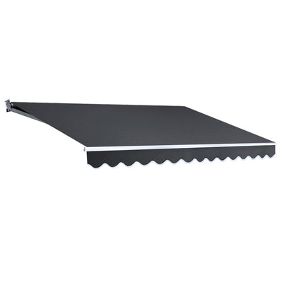 Instahut 4.5M x 2.5M Outdoor Folding Arm Awning - Grey_32912