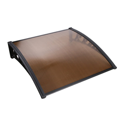 Instahut DIY Window Door Awning Brown 1 x 1M_30148