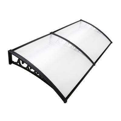 Instahut Window Door Awning Door Canopy 1mx2.4m DIY Patio Outdoor SunShield_33569