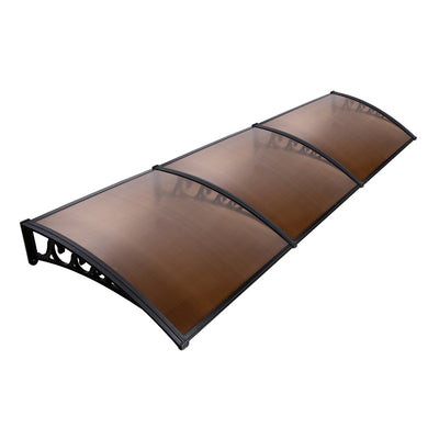 Instahut DIY Window Door Awning Shade 1 x 3m - Brown_30152