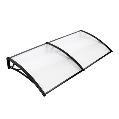 Instahut DIY Window Door Awning Shade 1 x 2m - Transparent_30199