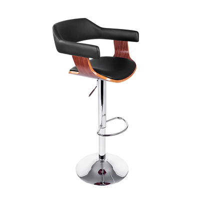 Artiss Wooden Bar Stool - Black and Wood_10108