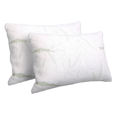 Giselle Bedding Set of 2 Bamboo Pillow with Memory Foam _10117