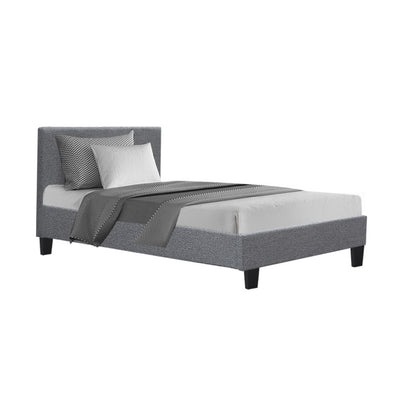 Artiss Neo Bed Frame Fabric - Grey King Single_34240