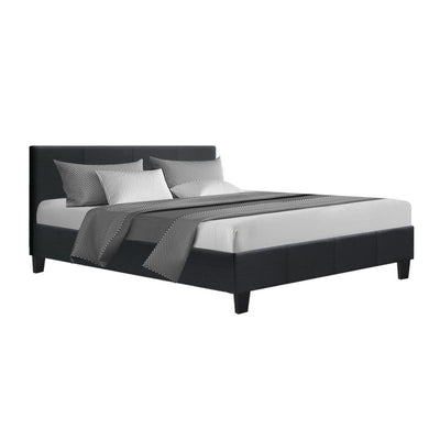 Artiss Neo Bed Frame Fabric - Charcoal Queen_32838