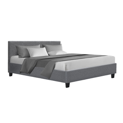 Artiss Neo Bed Frame Fabric - Grey Queen_32487