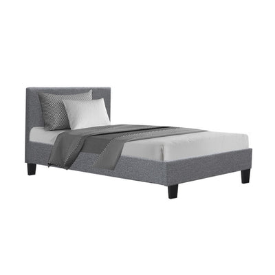 Artiss Neo Bed Frame Fabric - Grey Single_34040