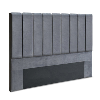 Artiss King Size Fabric Bed Headboard - Grey_32809