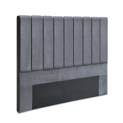 Artiss Queen Size Fabric Bed Headboard - Grey_32808