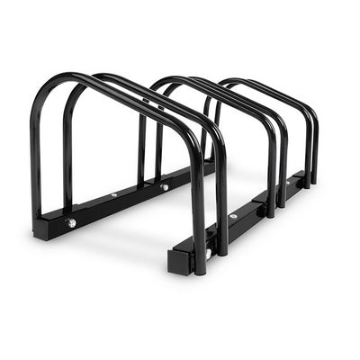 Portable Bike 3 Parking Rack Bicycle Instant Storage Stand - Black_12537