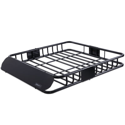 Giantz Universal Roof Rack Basket Car Luggage Carrier Steel Vehicle Cargo 112cm_35218