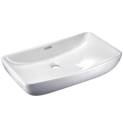 Cefito Ceramic Rectangle Sink Bowl - White_11081