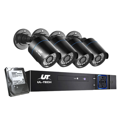 UL Tech 1080P 4 Channel HDMI CCTV Security Camera with 1TB Hard Drive_12300