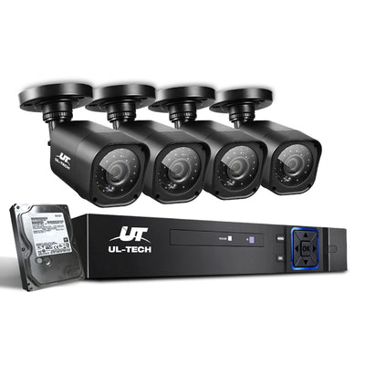 UL-Tech CCTV Security System 2TB 8CH DVR 1080P 4 Camera Sets_14000