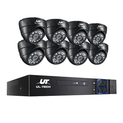 UL-tech CCTV Camera Home Security System 8CH DVR 1080P IP 8 Dome Cameras Long Range_12461