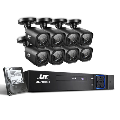 UL-Tech CCTV Security System 2TB 8CH DVR 1080P 8 Camera Sets_14001