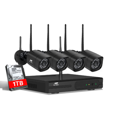 UL-tech CCTV Wireless Security Camera System 8CH Home Outdoor WIFI 4 Square Cameras Kit 1TB _16482