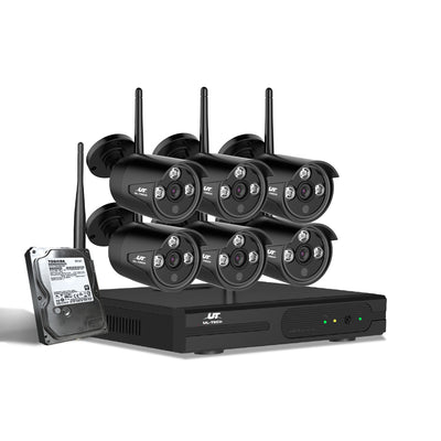 UL-tech CCTV Wireless Security Camera System 8CH Home Outdoor WIFI 6 Bullet Cameras Kit 1TB_16483