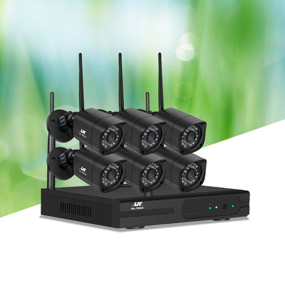 UL-TECH 3MP 8CH NVR Wireless 6 Security Cameras Set_14075